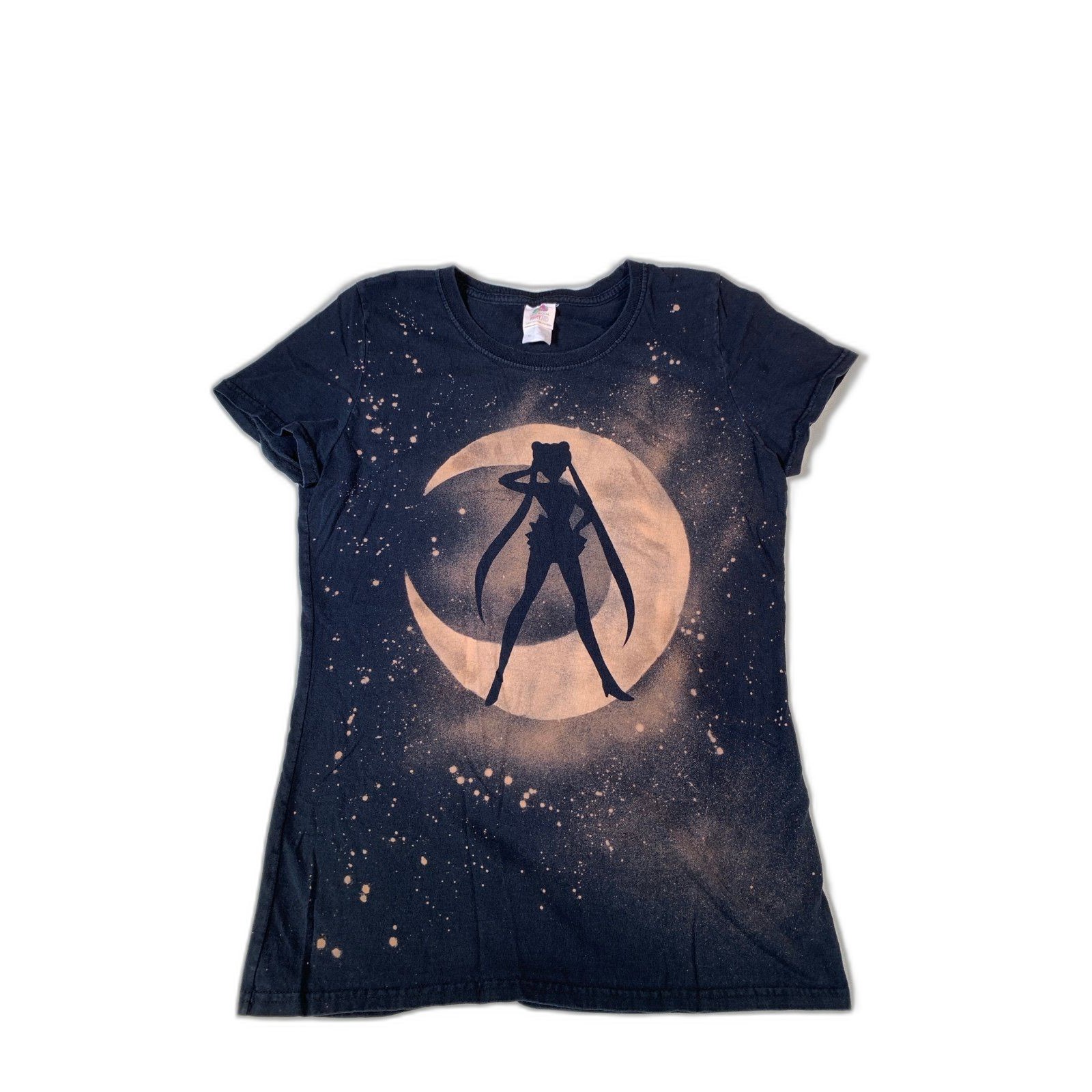 Vintage Sailor Moon Anime Crystal Castle Silhouette T-Shirt Medium